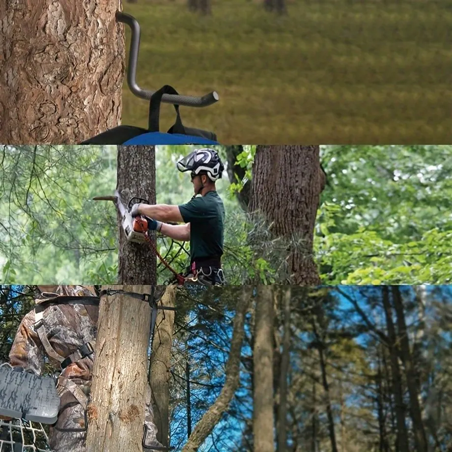 8ks Venkovních Šroubovacích Schůdků Na Strom, Udrží Až 500 Liber (226,79 Kg), Vhodné Pro Lezení Na Hory A Stojan Na Stromy, Protiskluzový Rolovací Vzor, ​​celý Ocelový Materiál, Hmotnost 261 G