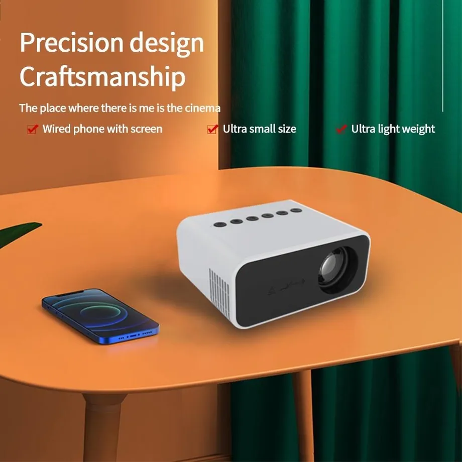 YT500 Home Mini Projector Family Přenosný HD LED mobilní projektor