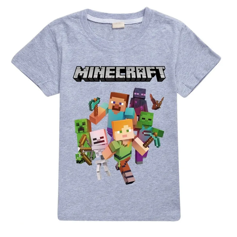 Dětské bavlněné triko s krátkým rukávem Minecraft