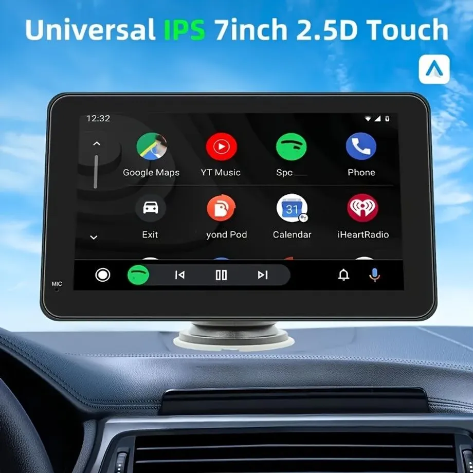 7" dotyková navigace s bezdrátovým Android Auto a MirrorLink, GPS navigací, Wi-Fi a RDS, vysokým rozlišením