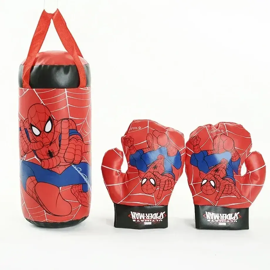 Dětská sada na boxování s motivy Spider-man - pytel a rukavice