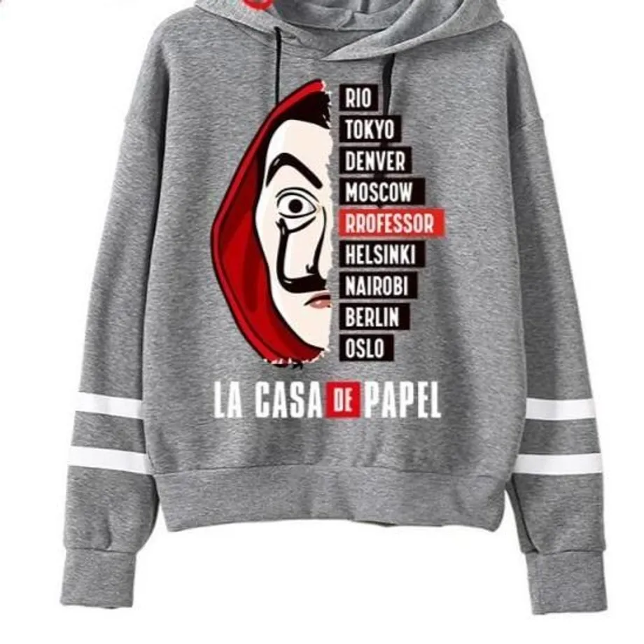 Unisex mikina Money Heist (La Casa De Papel) twgrey607 xxl