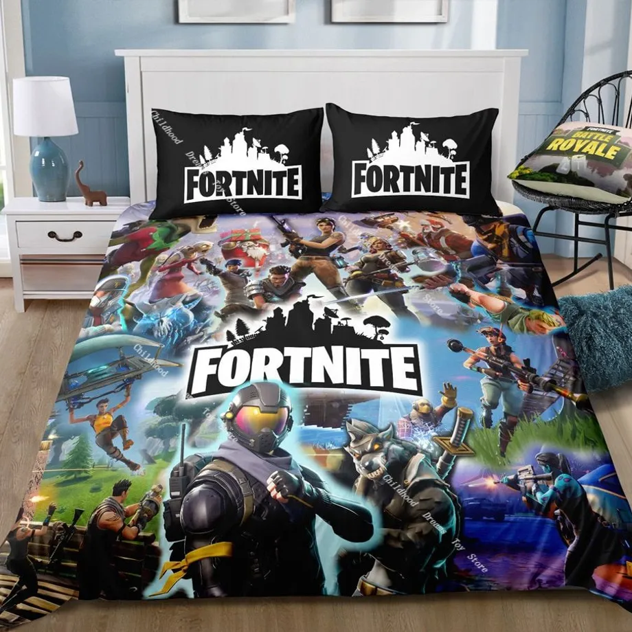 Stylové povlečení s trendy potiskem motivů Fortnite