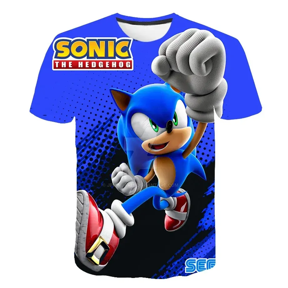 Dětské triko s potiskem různých motivů ježka Sonic