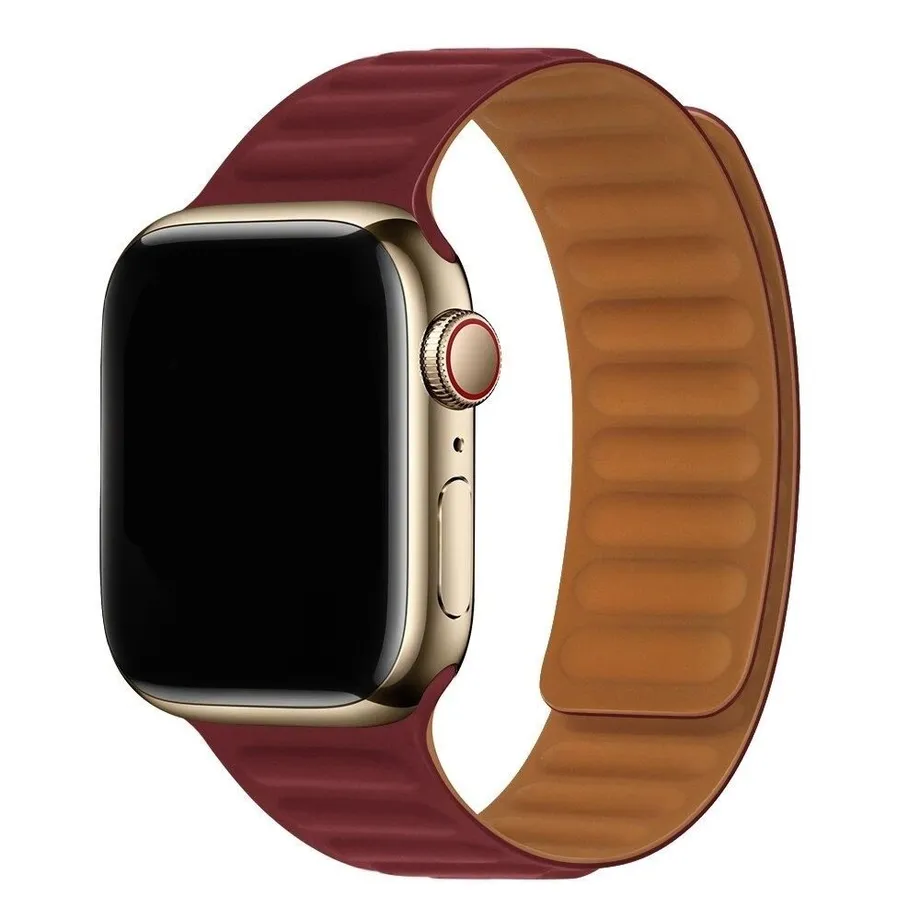 Silikonový řemínek pro Apple Watch mm / 0 mm / mm Sharie cervena