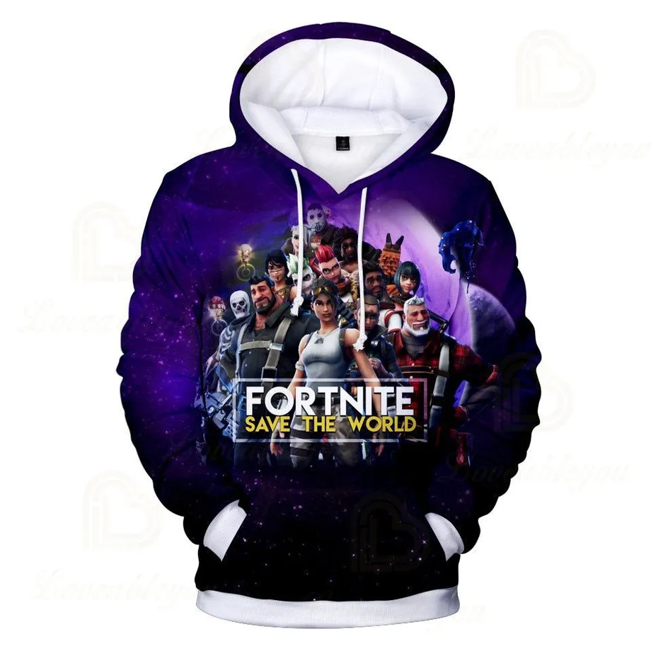 Unisex trendy mikina s potiskem Fortnite