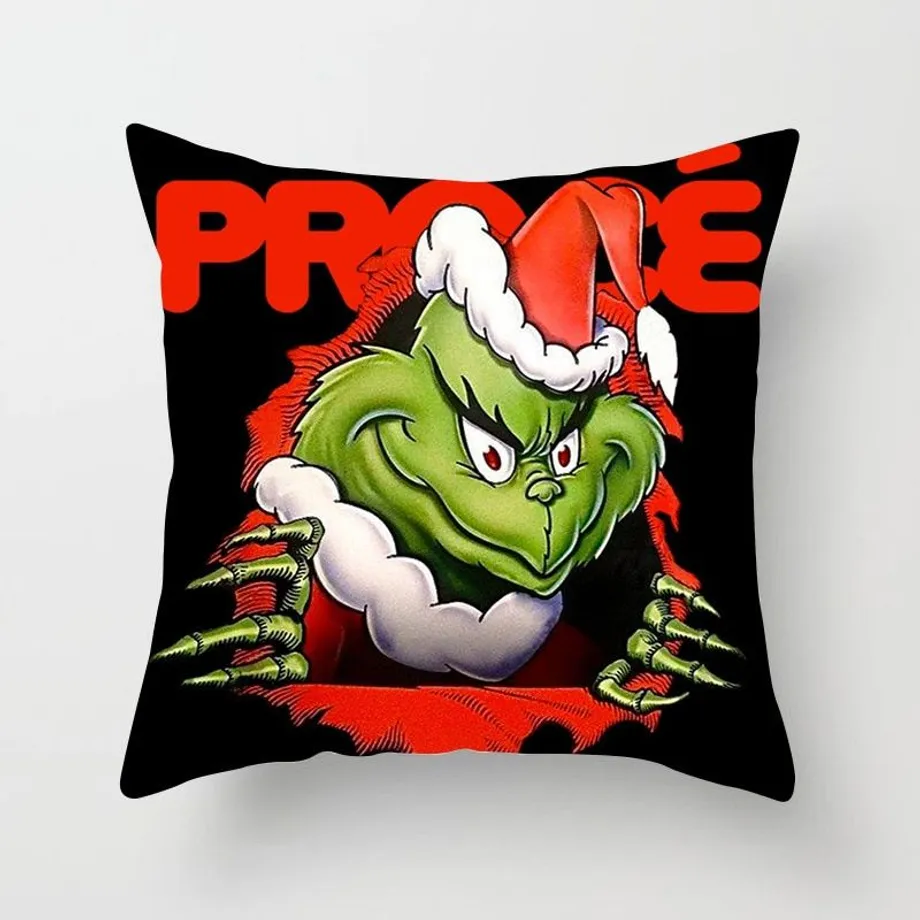 Vánoční praktický povlak na polštář s potiskem Grinch