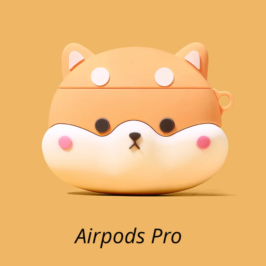 Roztomilé pouzdro na sluchátka Airpods - psík Corgi