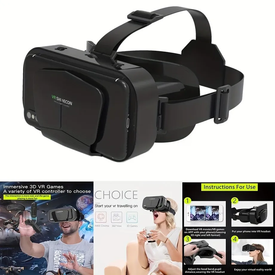 3D VR chytrá virtuální realitní herní headset