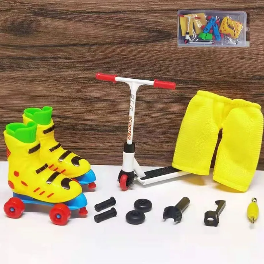 Plastová mini sada pro fingerskating - koloběžka