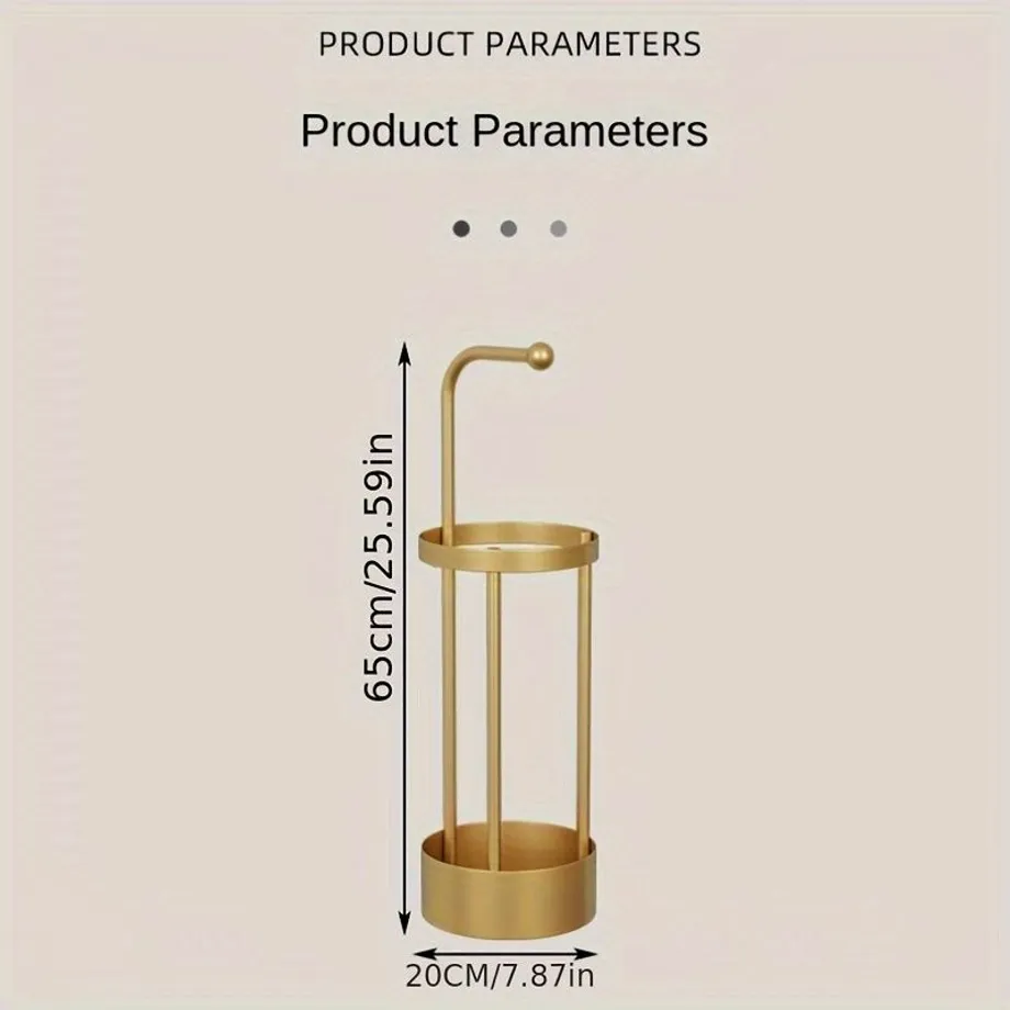 Úzký stojan na deštníky z železa - kreativní věšák a úložný prostor na deštníky