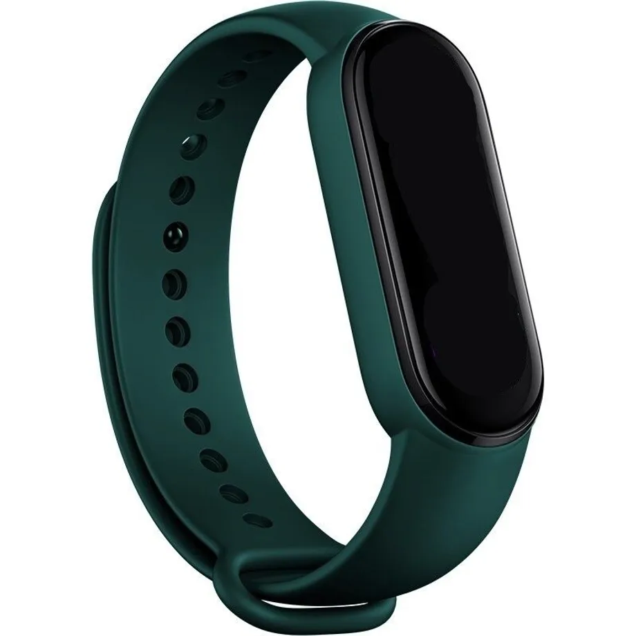 Silikonový řemínek pro Xiaomi Mi Band 5 / 6 Anthony silikonovy-reminek-pro-xiaomi-mi-band-5-6-t863-tmave-zelena