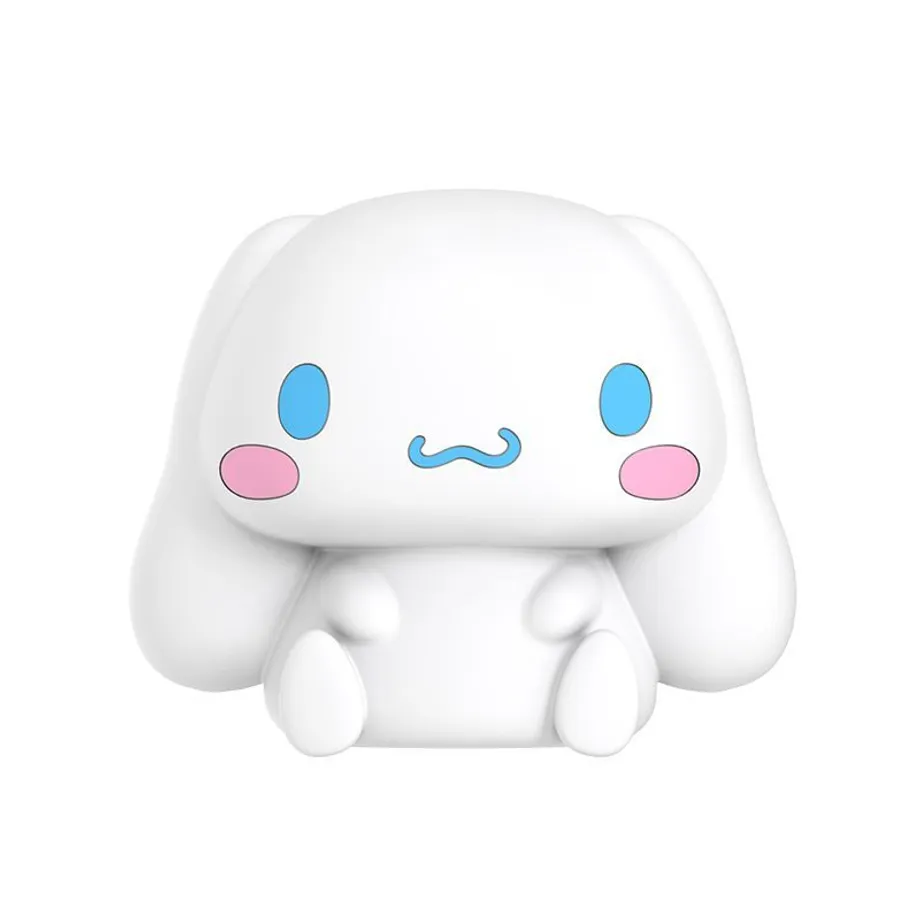 Noční lampička Sanrio Cinnamoroll - roztomilý silikon s 3 úrovněmi jasu, dotykovým ovládáním a dálkovým ovládáním