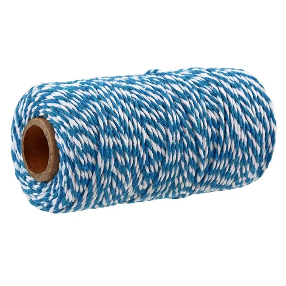 2mm 100M Makramový Cord - 100% Bavlněné Lano pro DIY Projekte