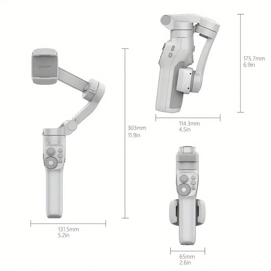 3osé mobilní stabilizační zařízení s AI sledováním obličeje - Gimbál pro smartphone