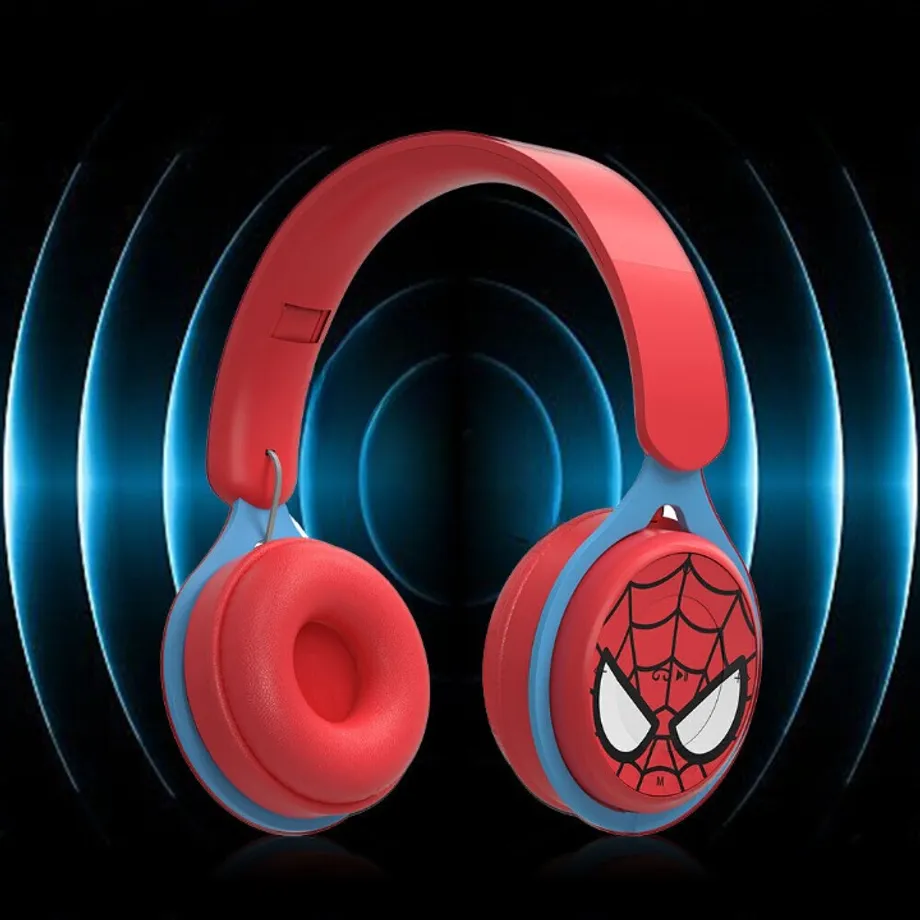 Stylová bluetooth sluchátka s motivem oblíbeného superhrdiny Spider-man