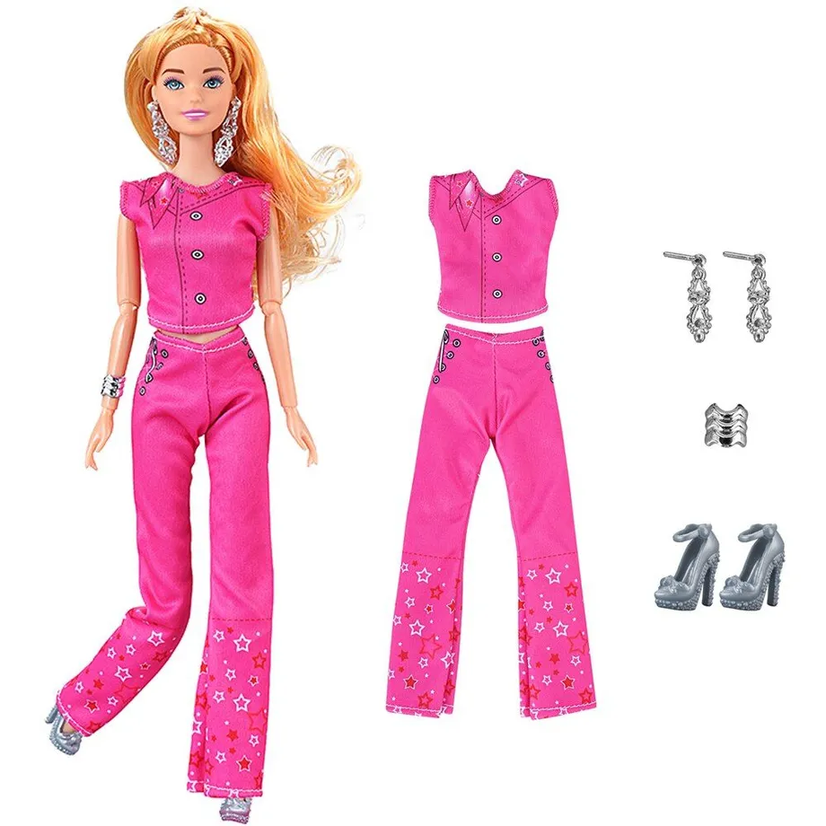 Módní a trendy set oblečení s doplňky pro panenku typu Barbie