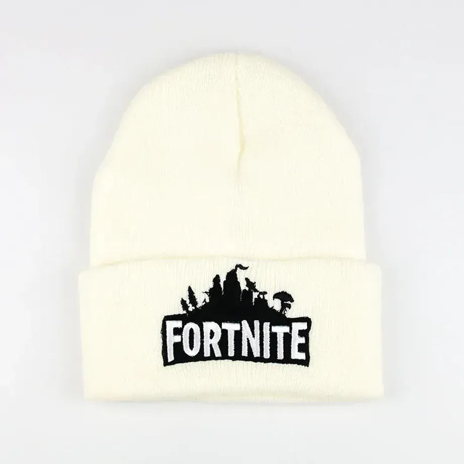 Unisex pletená čepice s nápisem ze hry Fortnite