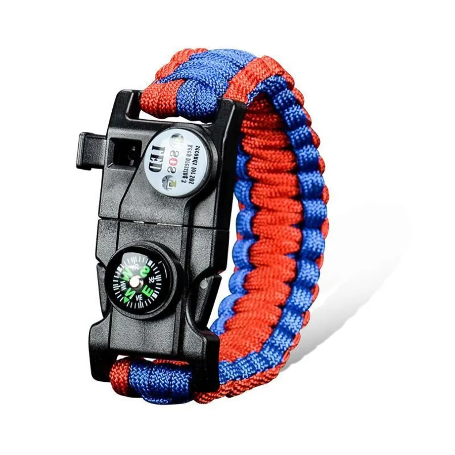 Paracord náramek pro přežití - sada nástrojů pro přežití, kterou můžete nosit na zápěstí