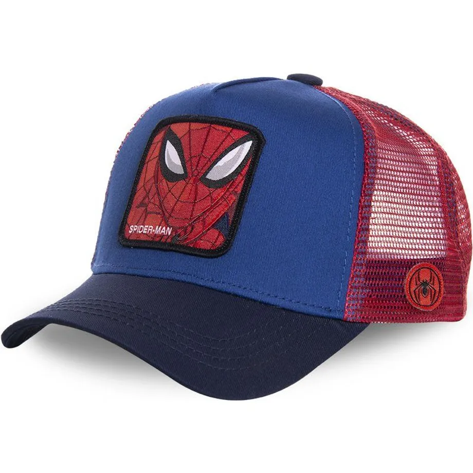 Unisex baseballová kšiltovka s motivy animovaných postaviček SPIDER BLUE RED