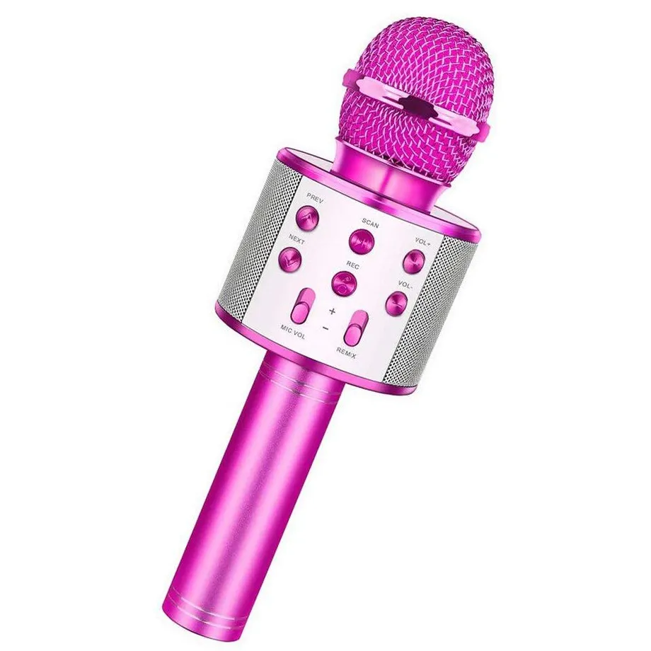 Bezdrátový bluetooth karaoke mikrofon s funkcí nahrávání