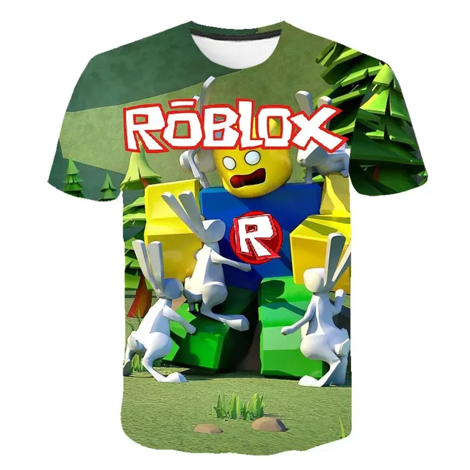 Unisex tričko s krátkým rukávem pro děti i dospělé s motivy oblíbené hry ROBLOX