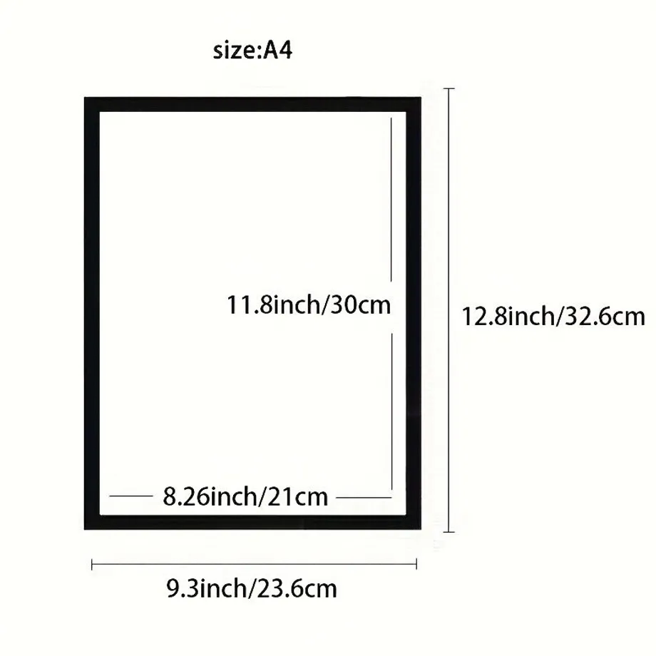 10 kusů magnetického rámu na fotky A4 plakátu