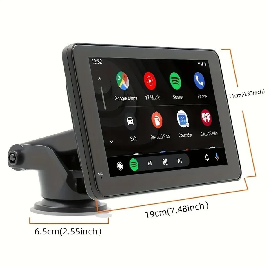 7" dotyková navigace s bezdrátovým Android Auto a MirrorLink, GPS navigací, Wi-Fi a RDS, vysokým rozlišením