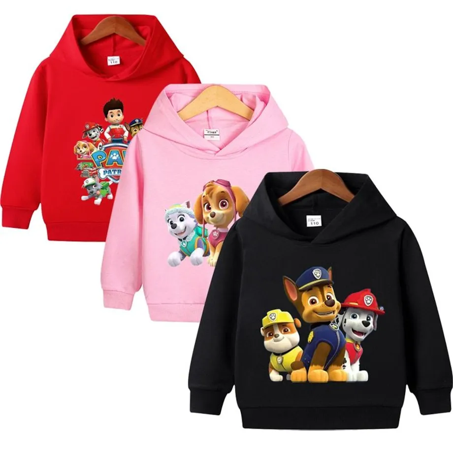 Dětská mikina s trendy potiskem oblíbené pohádky Paw Patrol