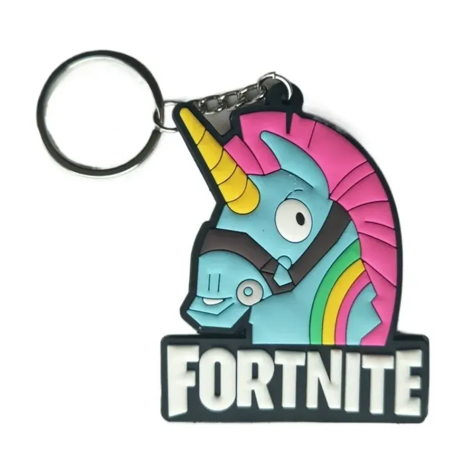 Stylový gumový přívěsek na klíče v provedení postav Fortnite