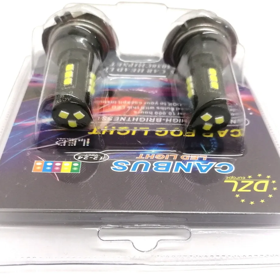 Lurecom Sada 2 LED automobilových světel H7, AUTO HD, výkon 12V, světelný tok, 800L LED H7 DOUBLE PACK