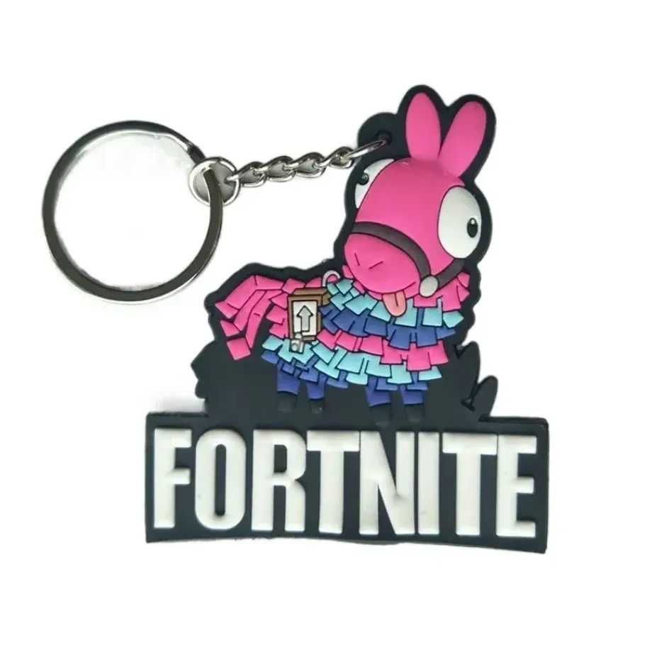 Stylový gumový přívěsek na klíče v provedení postav Fortnite