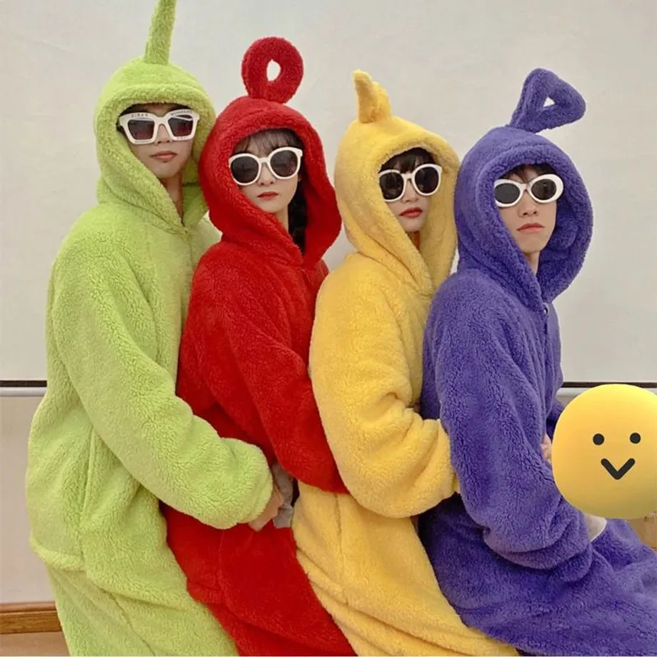 Unisex moderní plyšový kostým Teletubbies