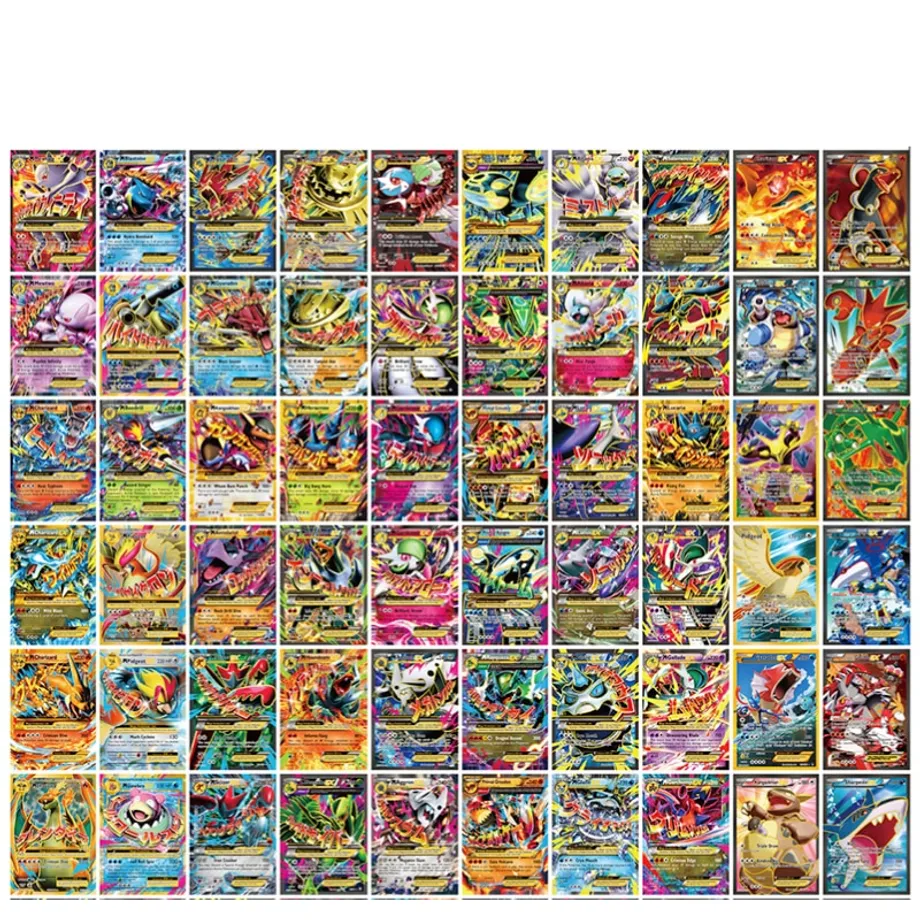 Sběratelské zářivé Pokémon kartičky - 20/50/60 ks