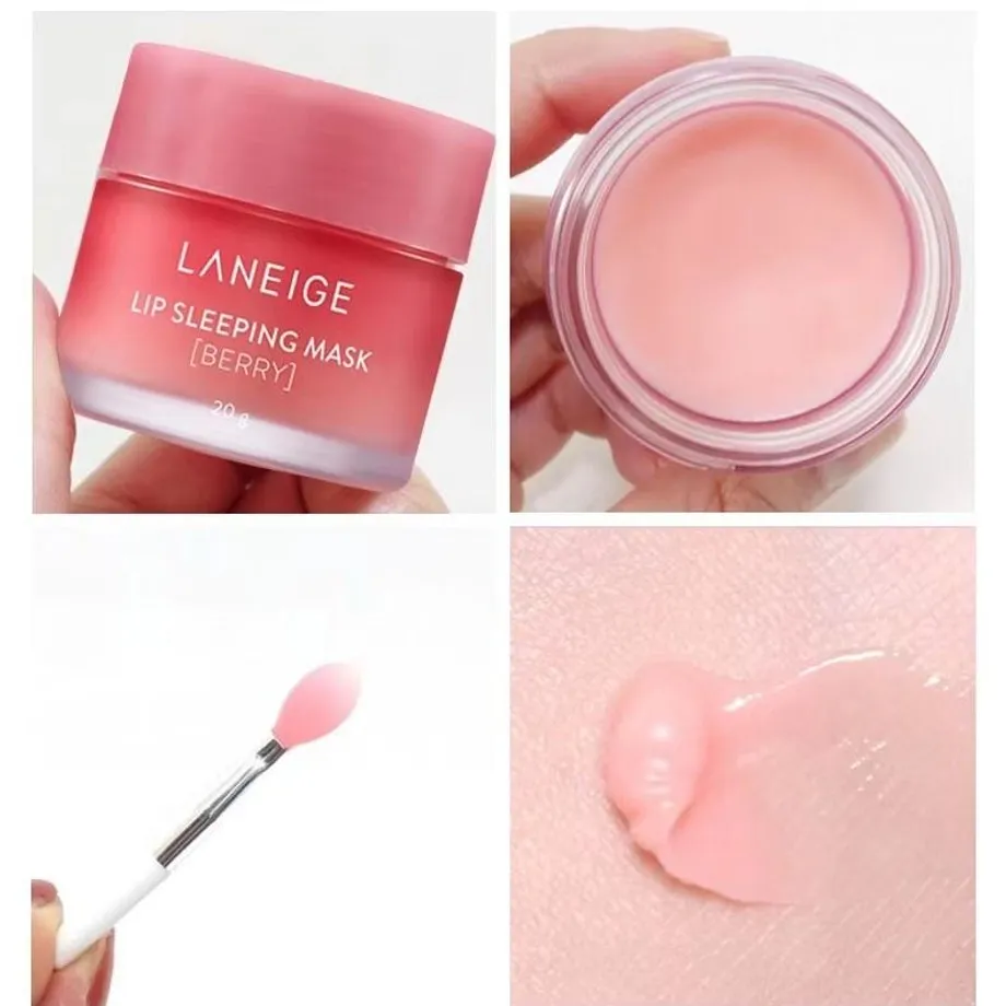 Laneige Lip Sleeping Mask s příchutí jahody, hydratační noční maska na rty, balzám na rty