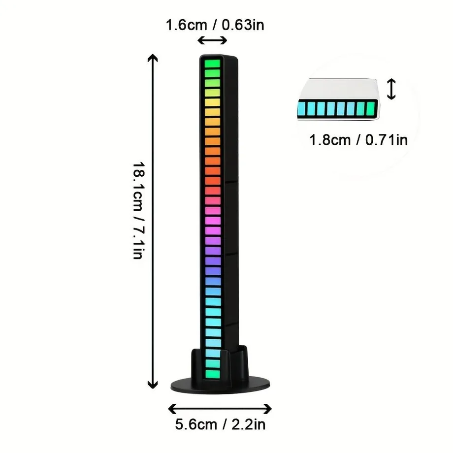 Zatanči S Barvami: Zvuková Lampa S RGB LED A Rytmem