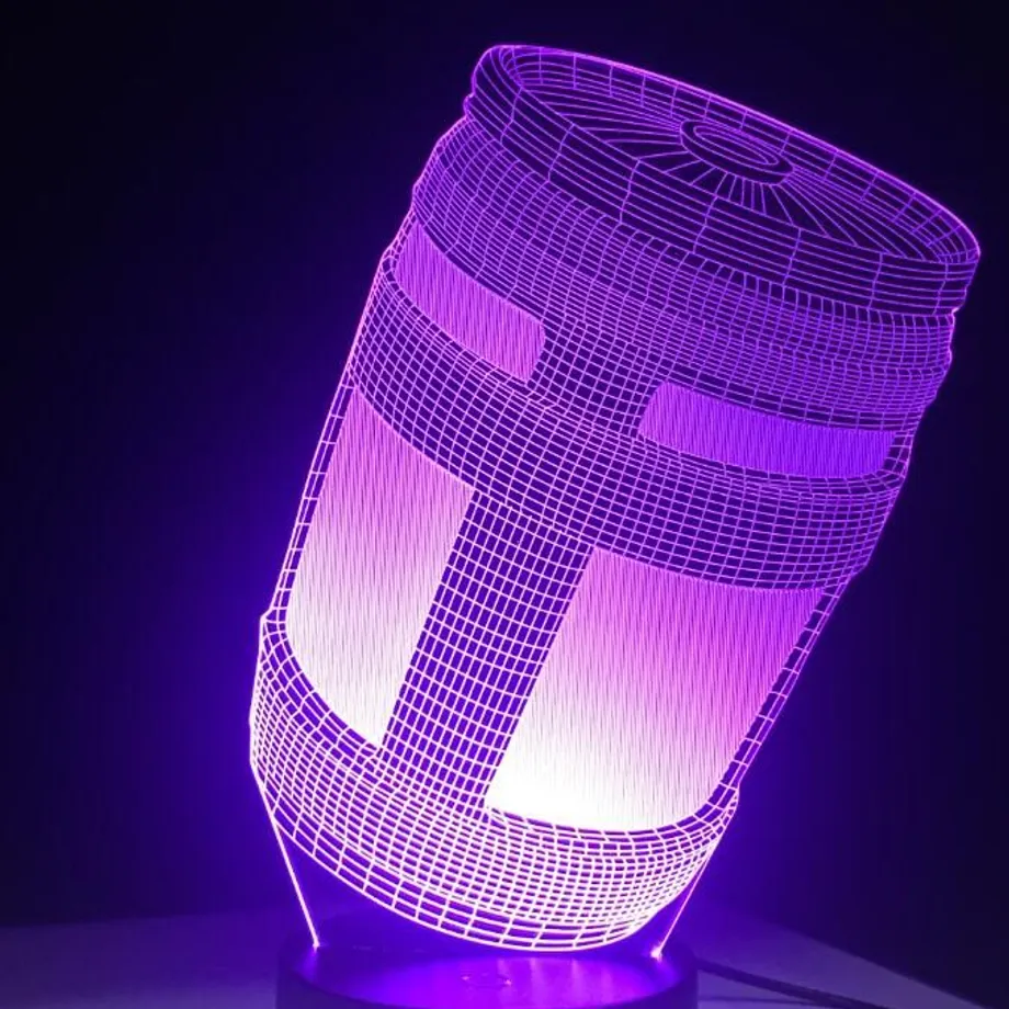 Krásná stolní 3D lampa Fortnite 3d led lamp 6