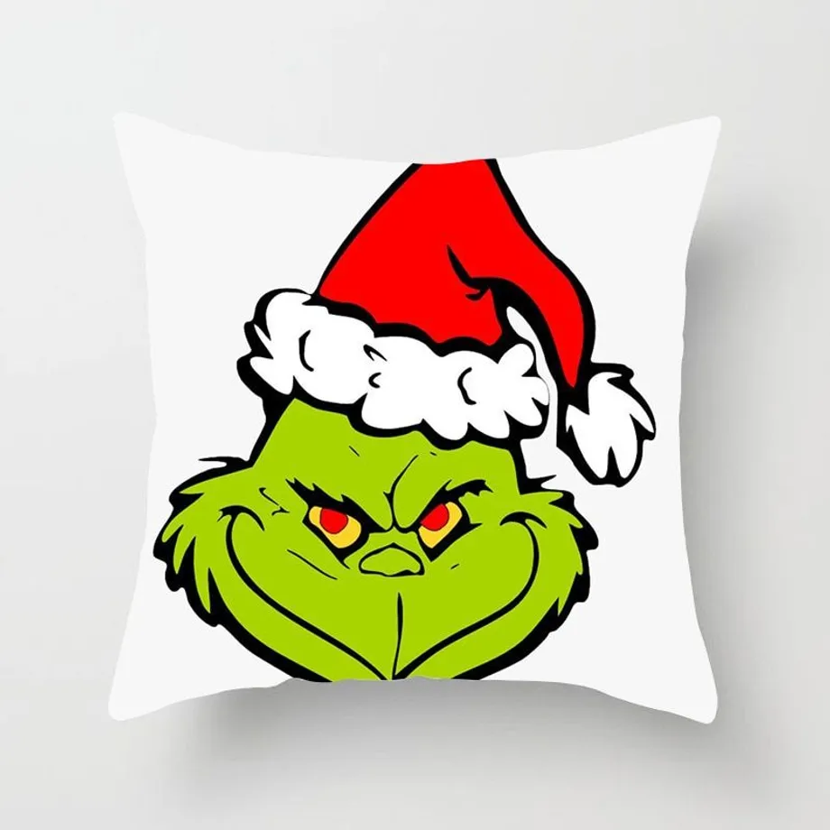 Vánoční praktický povlak na polštář s potiskem Grinch