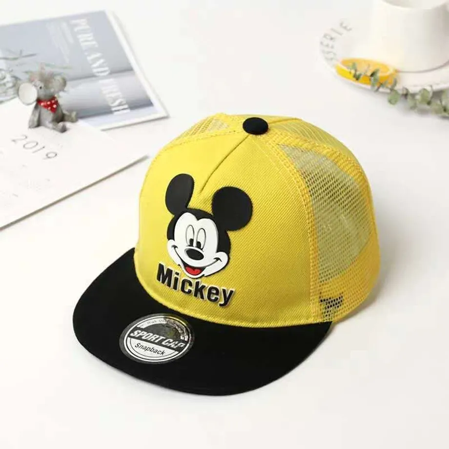 Dětská stylová kšiltovka s nášivkou Mickey Mouse - různé barvy