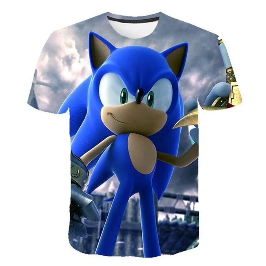 Cool tričko s krátkým rukávem pro chlapce s potiskem Sonic