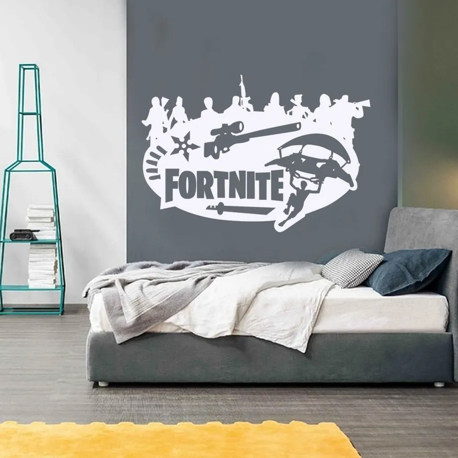 Stylový plakát s motivy oblíbené hry Fortnite white- 39 x 56cm 39x56cm