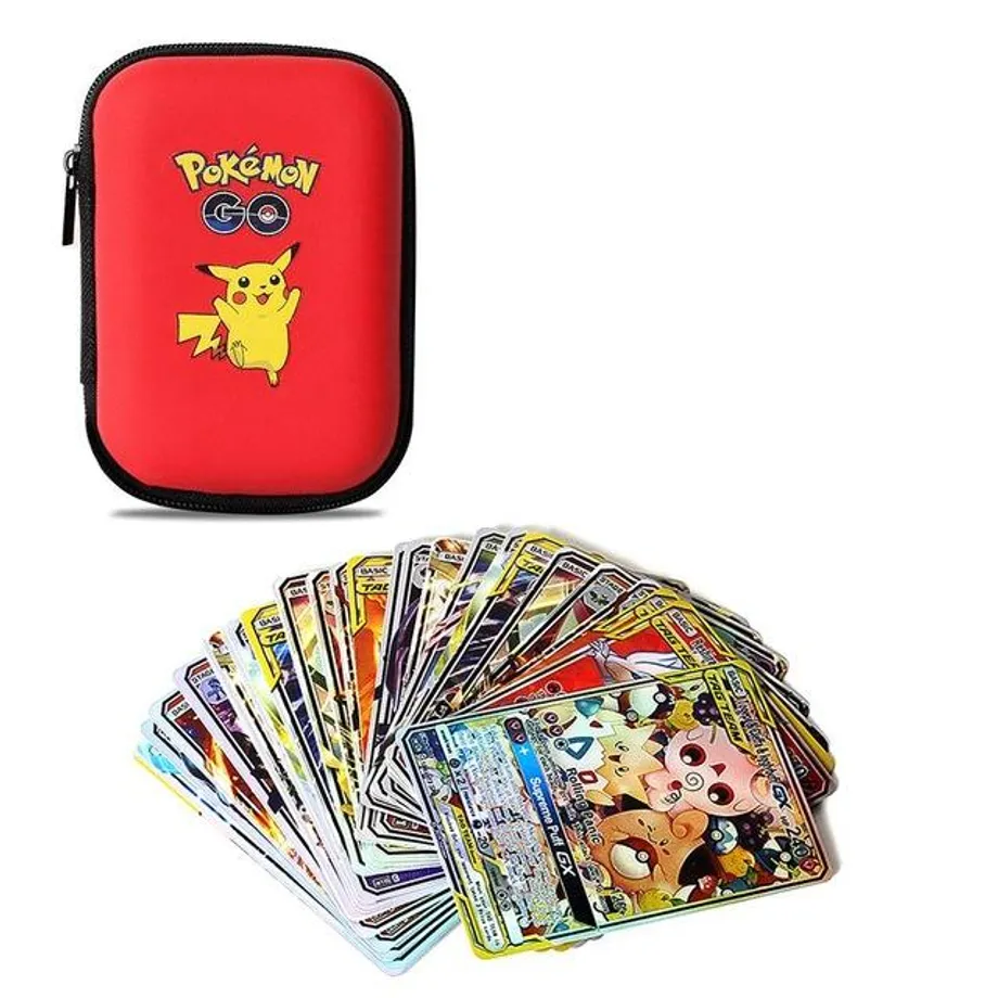 Pokémon úložný box na kartičky + 10 ks kartiček