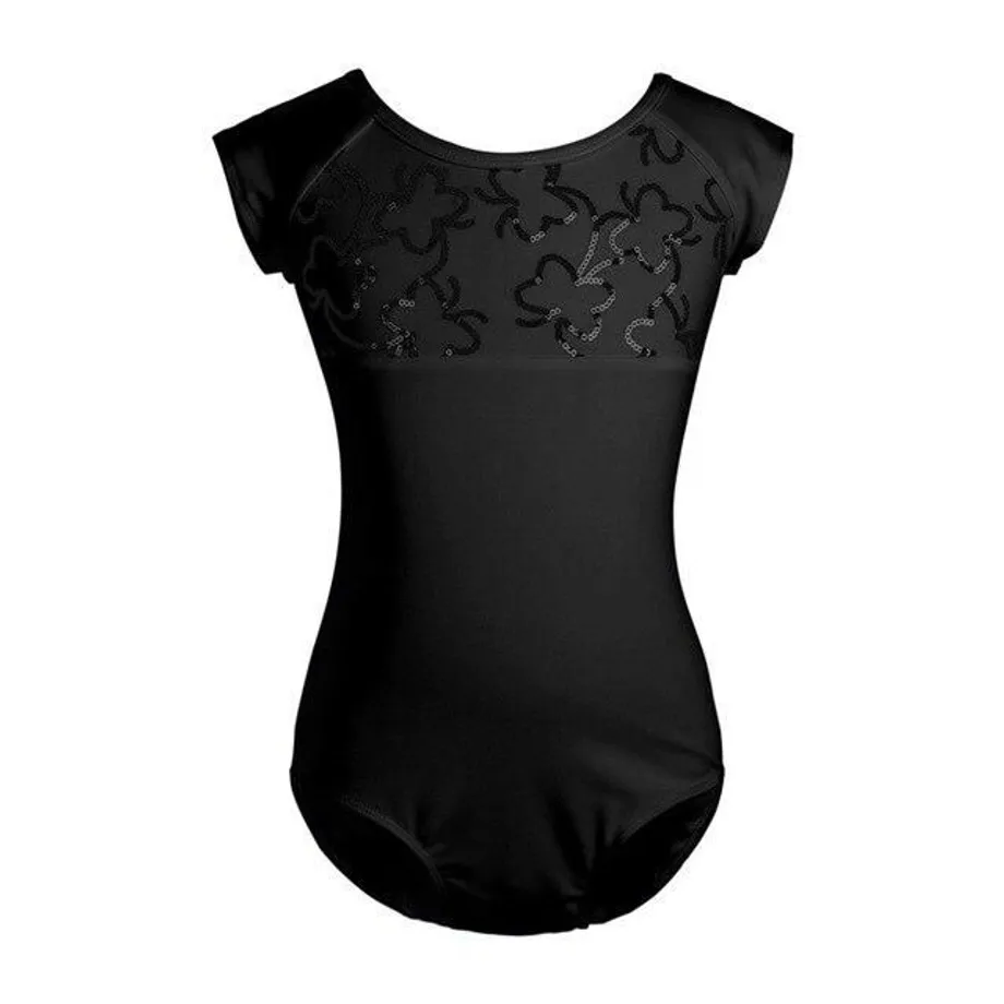 Body dětské gymnastiky black 6T