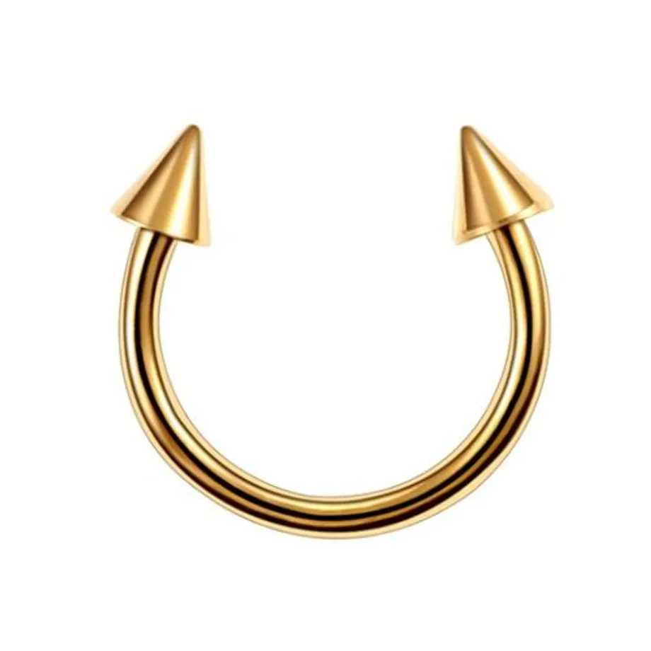 Trendy septum piercing do nosu s hrotem nebo kuličkou