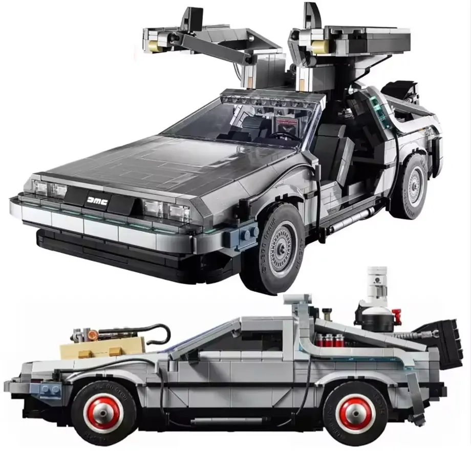 Technická stavebnice modelu auta z filmové série Návrat do budoucnosti - Back to the Future