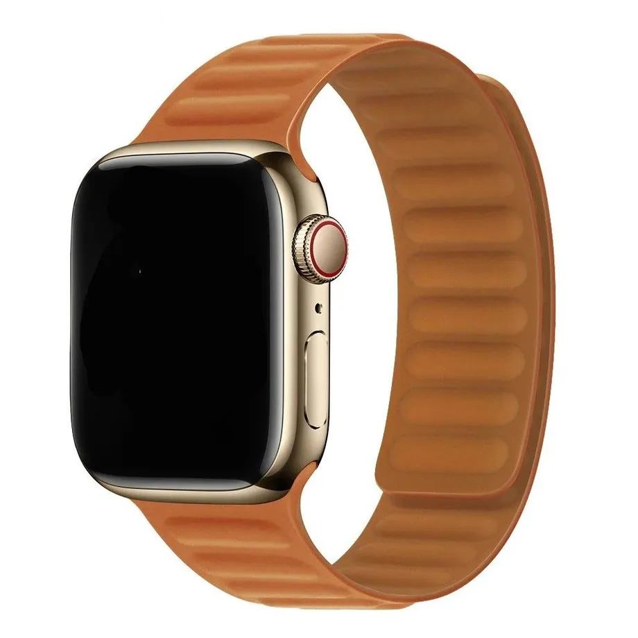 Silikonový řemínek pro Apple Watch mm / 0 mm / mm Sharie hneda