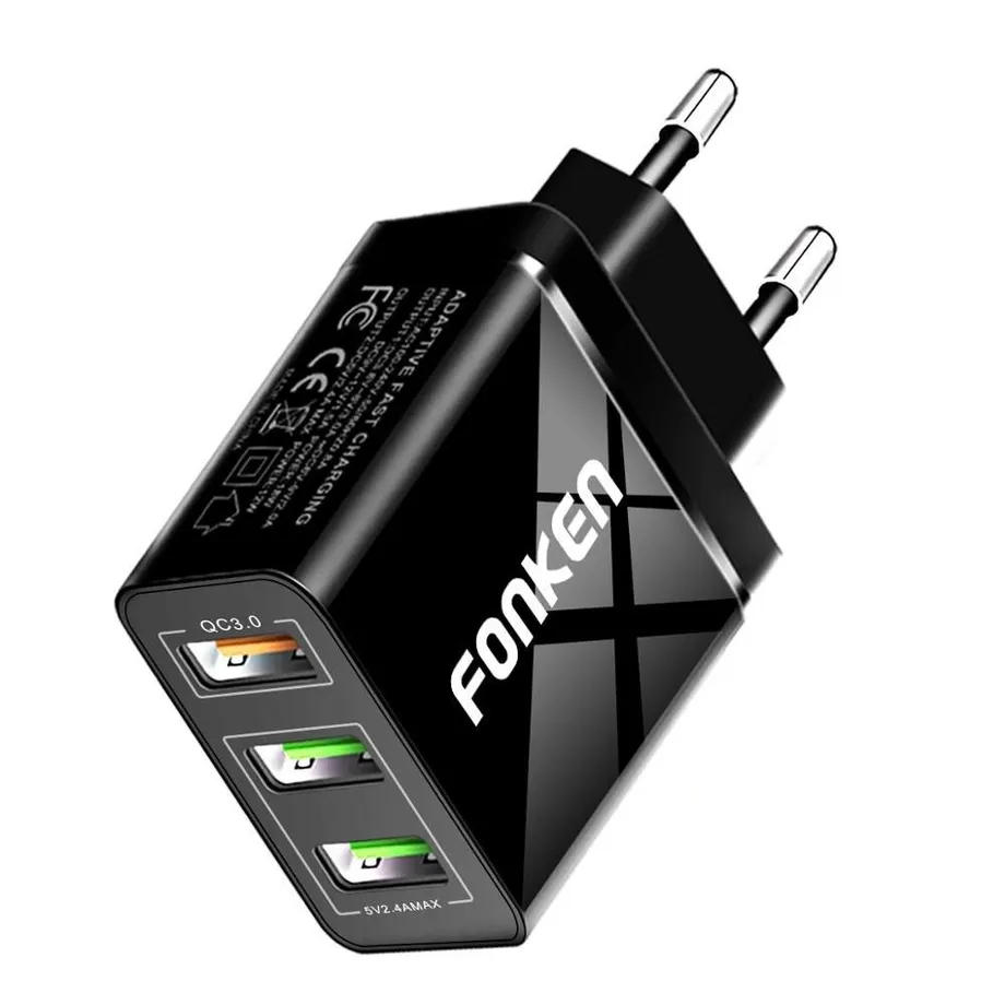 íťový nabíjecí adaptér Quick Charge USB porty Cove