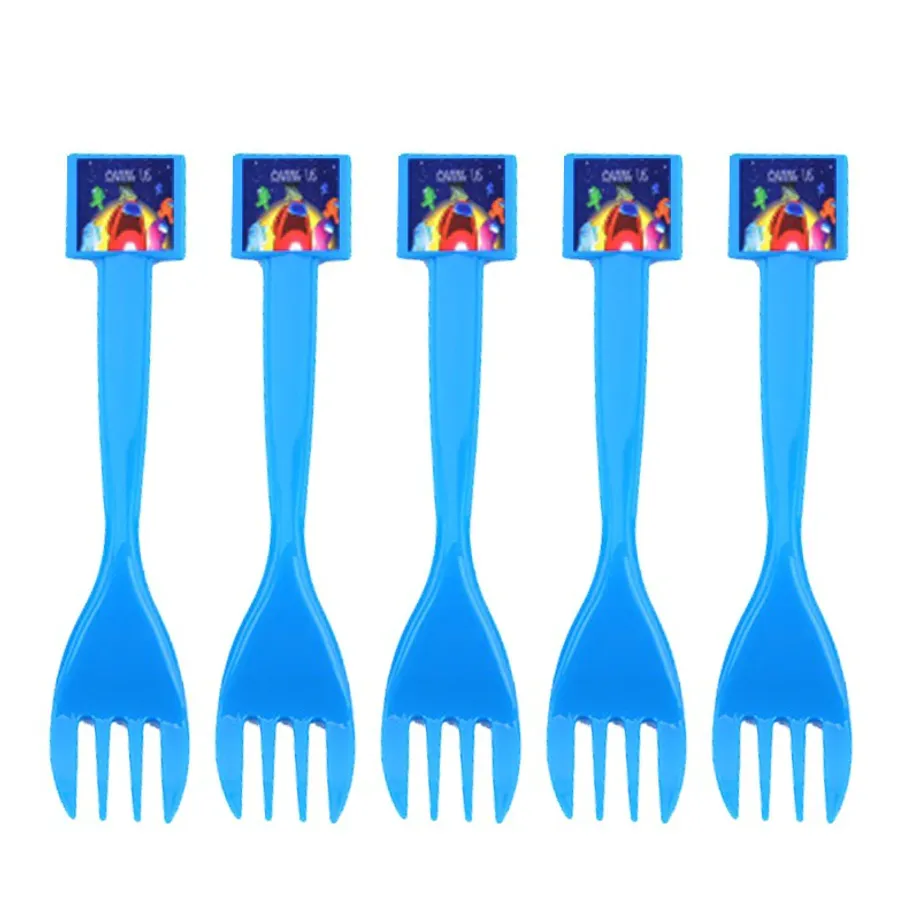 Dětské párty dekorace s motivem Among us 10pcs fork