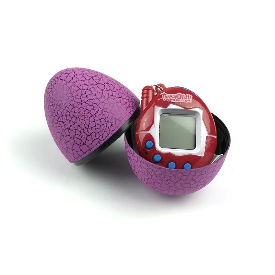 Dětská retro hračka Tamagotchi v dinosauřím vejci