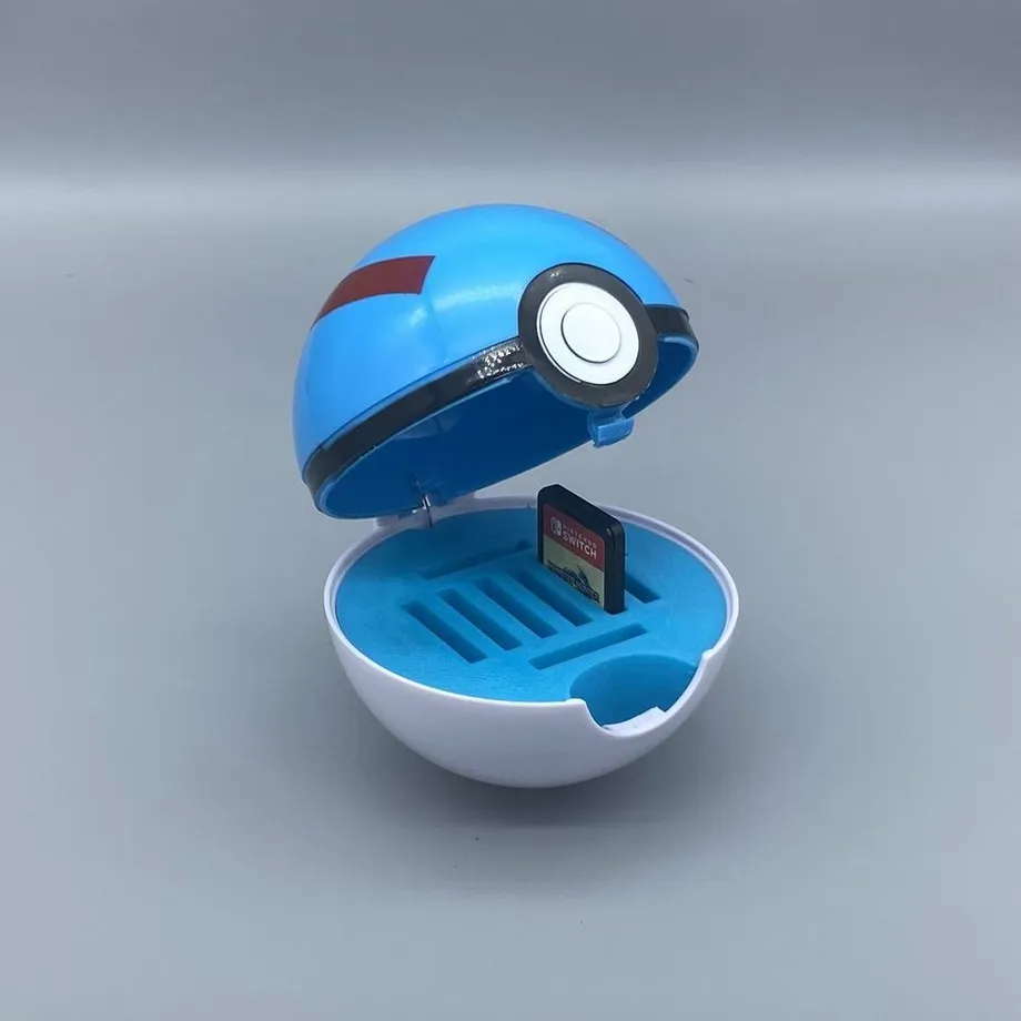 Přenosné Pokeball pouzdro na herní kartičky Nintendo Switch